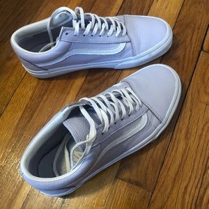 Leather lilac Vans